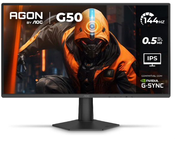 Monitor Gamer AOC AGON G50 24" 144Hz 0,5ms IPS HDR10 G-SYNC 24G50F