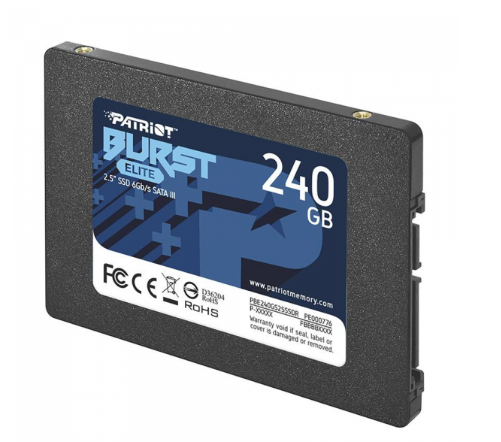SSD Patriot Burst Elite, 240GB, Sata III, Leitura 450MB/s e Gravação 320MB/s, PBE240GS25SSDR