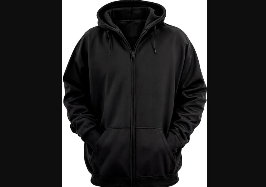 Moletom com Zíper Blusa de Frio Com Capuz Casaco Flanelado Moleton de Algodão Aberto Unissex Feminino Masculino Liso Sem Estampa Blusão