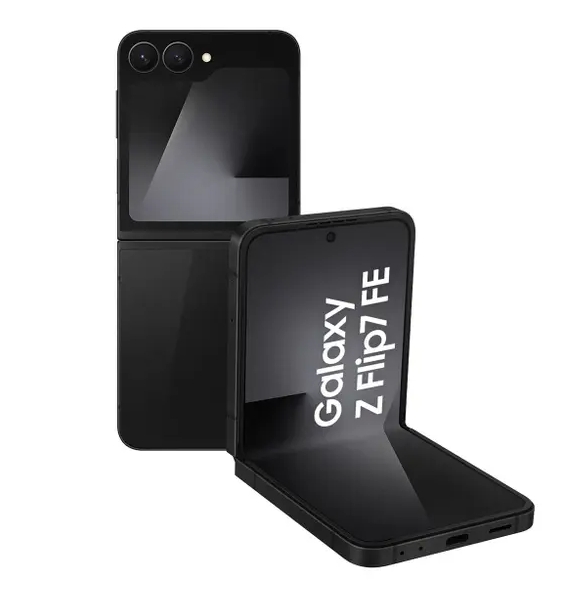 Smartphone Samsung Galaxy Z Flip7 FE 128GB Preto 5G 8GB RAM Tela 6,7" Câm. Dupla de 50MP Galaxy AI