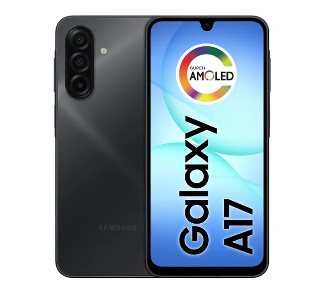 Smartphone Samsung Galaxy A17 256GB 8GB RAM Preto 6,7" Câm. Tripla + Selfie 13MP