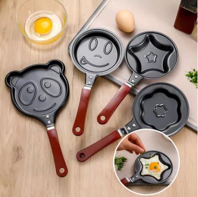 Mini Frigideira Panquequeira Divertida Figuras 15cm - Forma Sortida - Ometele Ovo Tapioca