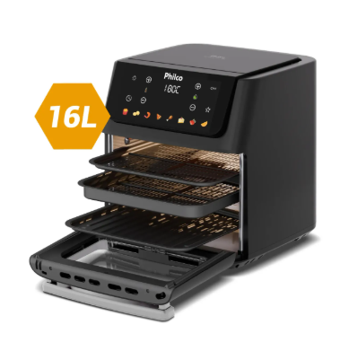 Fritadeira Air Fryer Philco 16 Litros Paf16c Preto