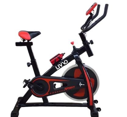Bicicleta Ergométrica Spinning Até 120 Kg Com Inércia 13 Kg Lv-bem120 Livvo