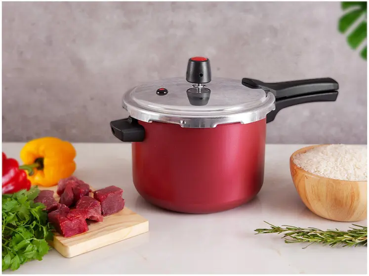 Panela de Pressão Panelux 4,5L Cereja Fechamento Externo Magnific