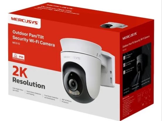Mercusys MC510 Câmera Segurança Wifi 2K 360° Externo por TP-Link