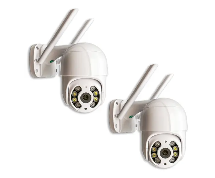 Kit 2 Câmera Externa IP Prova Dágua Visão Noturna Wifi FULL HD 1080p - IP CAMERA