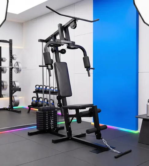 Estação de Musculação 45kg Eagle Force Academia em Casa Multi Exercícios Completa