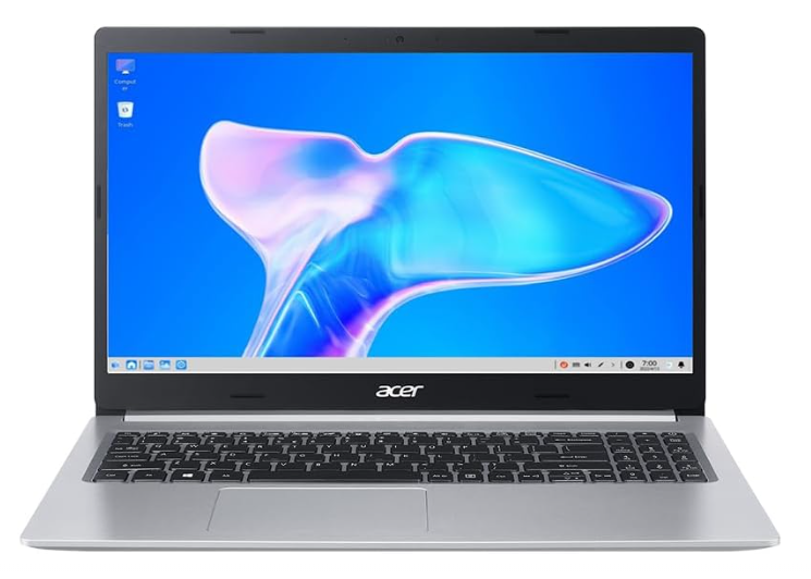 Acer Notebook Aspire 5 AMD Ryzen 5 5500U 16GB SSD 512GB 15.6" Full HD Linux Preto Alimentação CA Compatível c/ Mouse USB - A515-45-R478